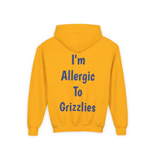 Load image into Gallery viewer, Allergic to Grizzlies - Youth Heavy Blend Hooded Sweatshirt