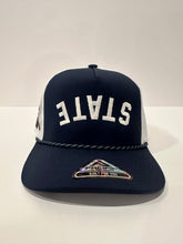Load image into Gallery viewer, Navy &quot;State&quot; Rope Hat U&amp;B