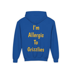 Allergic to Grizzlies - Youth Heavy Blend Hooded Sweatshirt