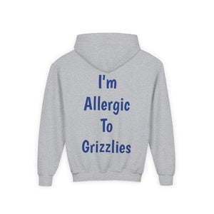 Allergic to Grizzlies - Youth Heavy Blend Hooded Sweatshirt