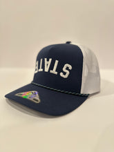 Load image into Gallery viewer, Navy &quot;State&quot; Rope Hat U&amp;B