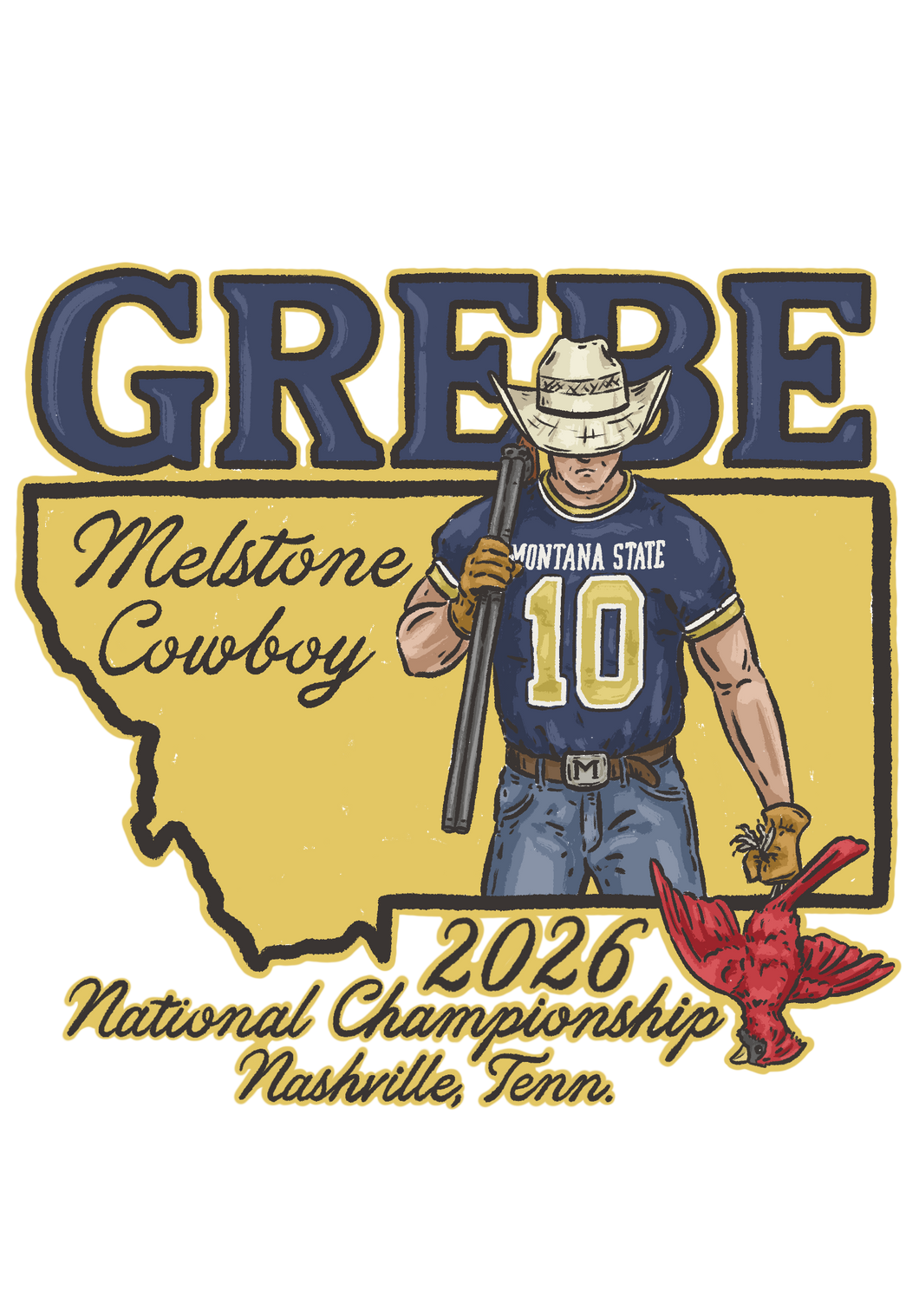 Bryce Grebe #10 Crewneck (Melstone Cowboy) – Rockin T6