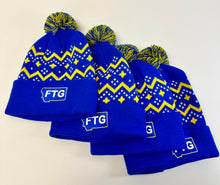 Load image into Gallery viewer, Conference Champs Blue FTG Pom Beanie