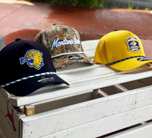 Load image into Gallery viewer, MSU Retro Black Performance Hat